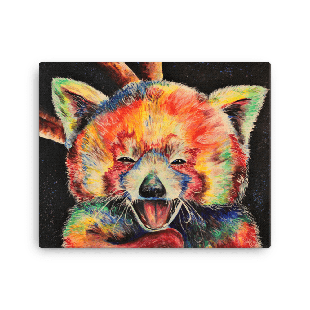 Lauren T Smith Art Studio 16×20 Chanda The Giggly Red Panda