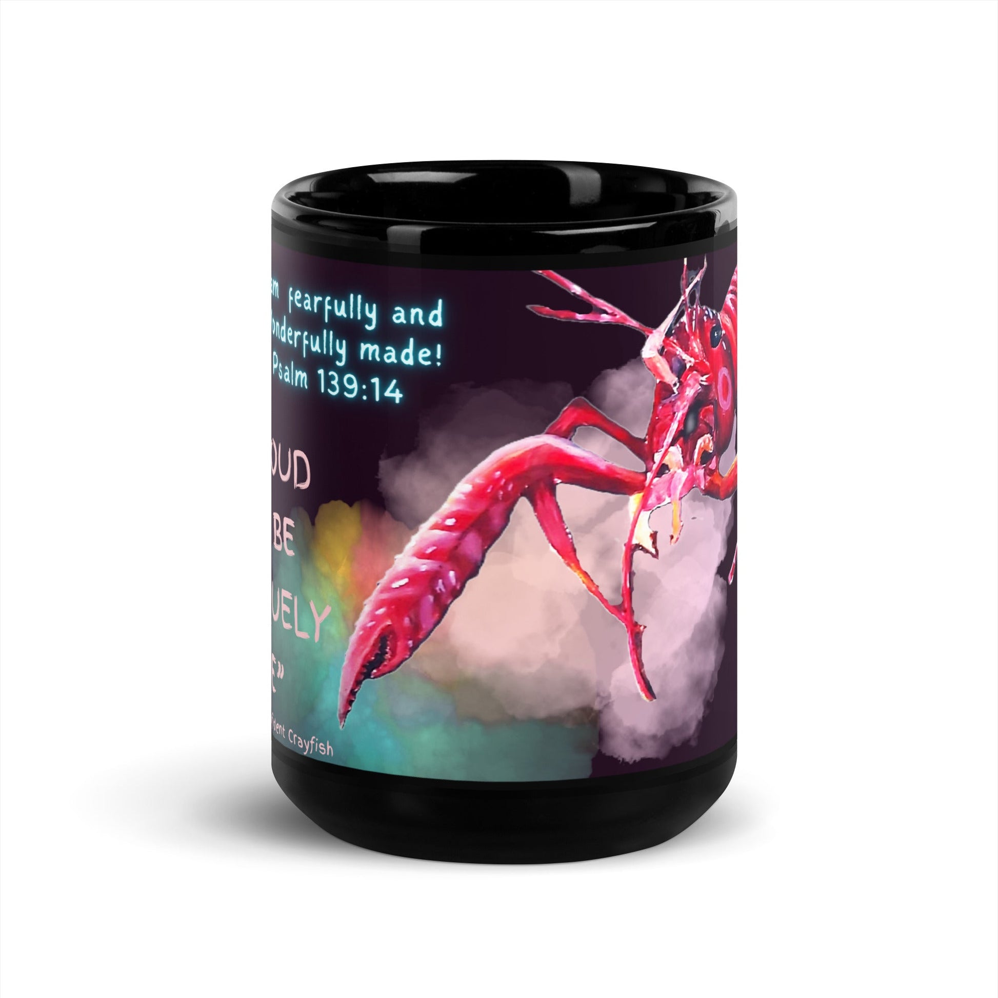 Lauren T Smith Art Studio Gift Shop Black Glossy Mug, bird mug, animal lovers mug, unique mug, art mug, colorful mug, inspirational mug, collectible mug, fun mug, funny mug, original mug, tea cup, designer mugLauren T Smith Art Studio Gift Shop Black Glossy Mug