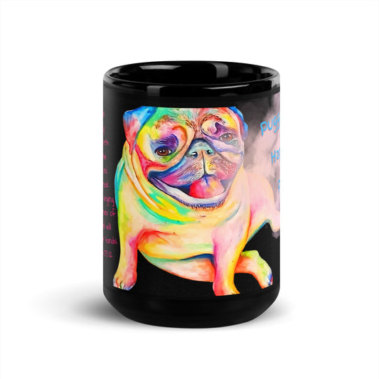 LaLauren T Smith Art Studio Gift Shop Black Glossy Mug, bird mug, animal lovers mug, unique mug, art mug, colorful mug, inspirational mug, collectible mug, fun mug, funny mug, original mug, tea cup, designer muguren T Smith Art Studio Gift Shop Black Glossy Mug