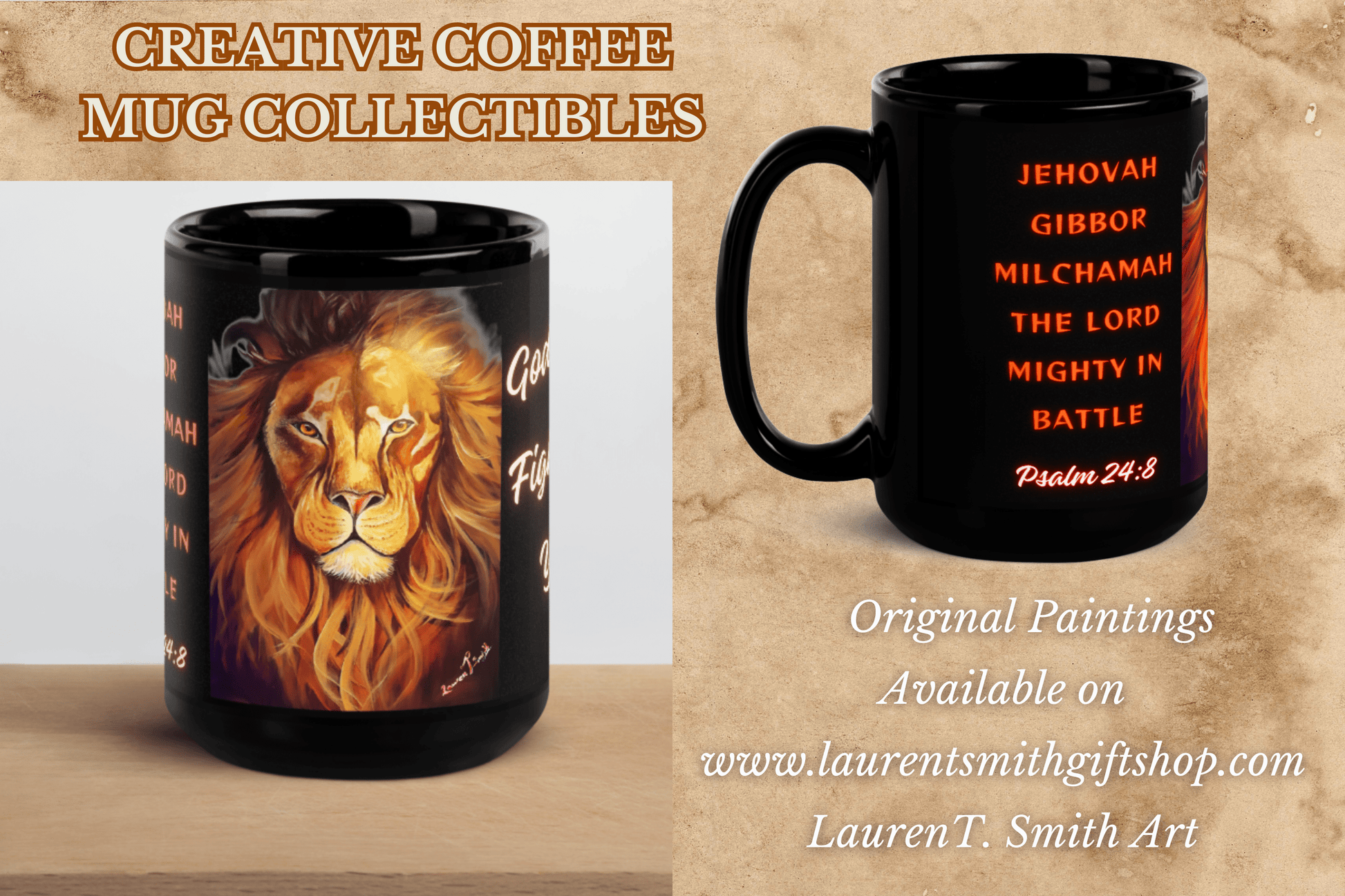 Lauren T Smith Art Studio Gift Shop Black Glossy Mug, bird mug, animal lovers mug, unique mug, art mug, colorful mug, inspirational mug, collectible mug, fun mug, funny mug, original mug, tea cup, designer mugLauren T Smith Art Studio Gift Shop Black Glossy Mug