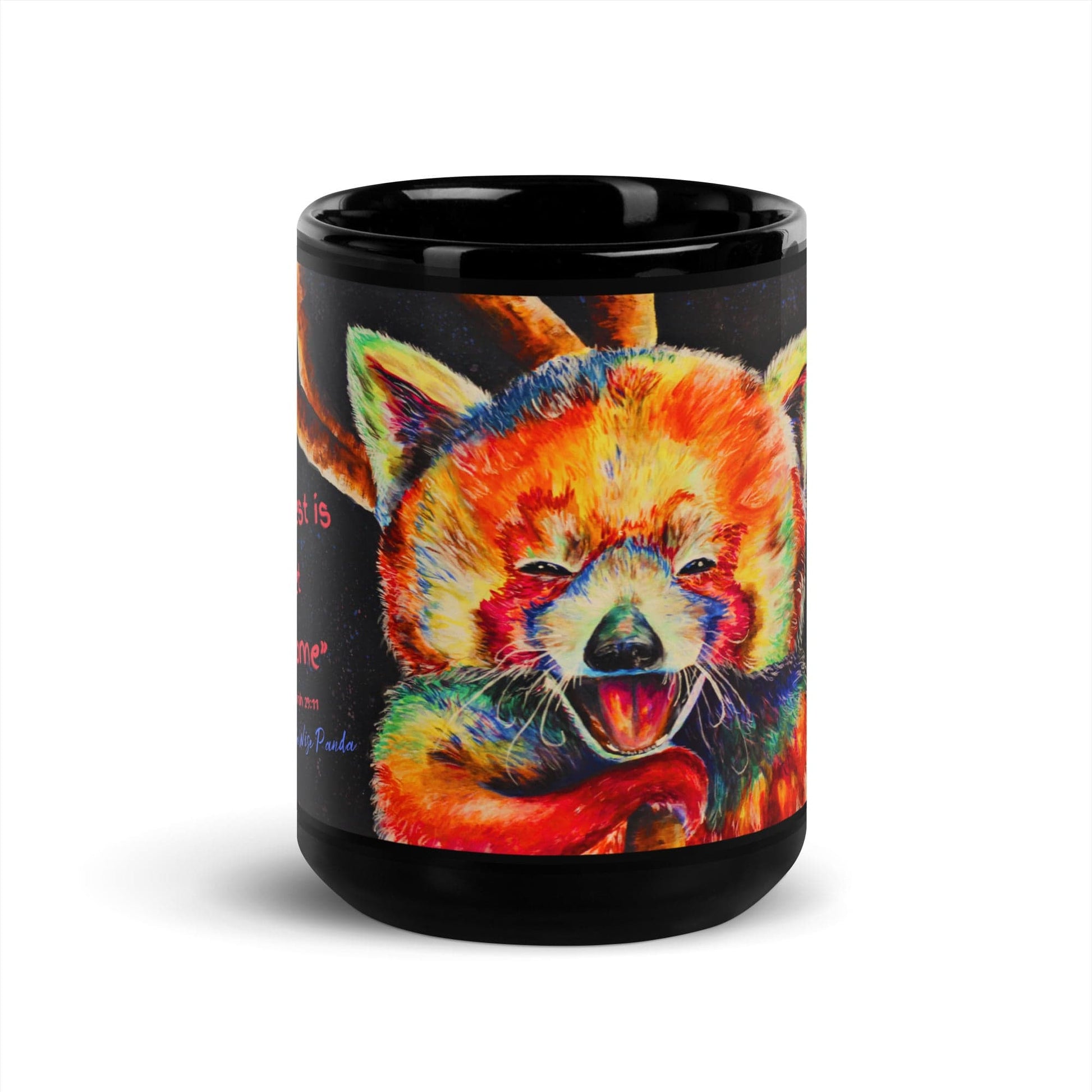 Lauren T Smith Art Studio Gift Shop Black Glossy Mug, bird mug, animal lovers mug, unique mug, art mug, colorful mug, inspirational mug, collectible mug, fun mug, funny mug, original mug, tea cup, designer mugLauren T Smith Art Studio Gift Shop Black Glossy Mug